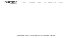 Desktop Screenshot of abcvent.se