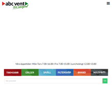 Tablet Screenshot of abcvent.se